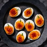 pumpkin deviled eggs