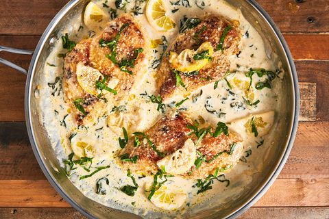 creamy lemon parmesan chicken delish