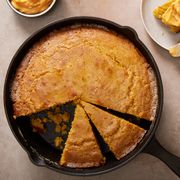 skillet cornbread with honey butter