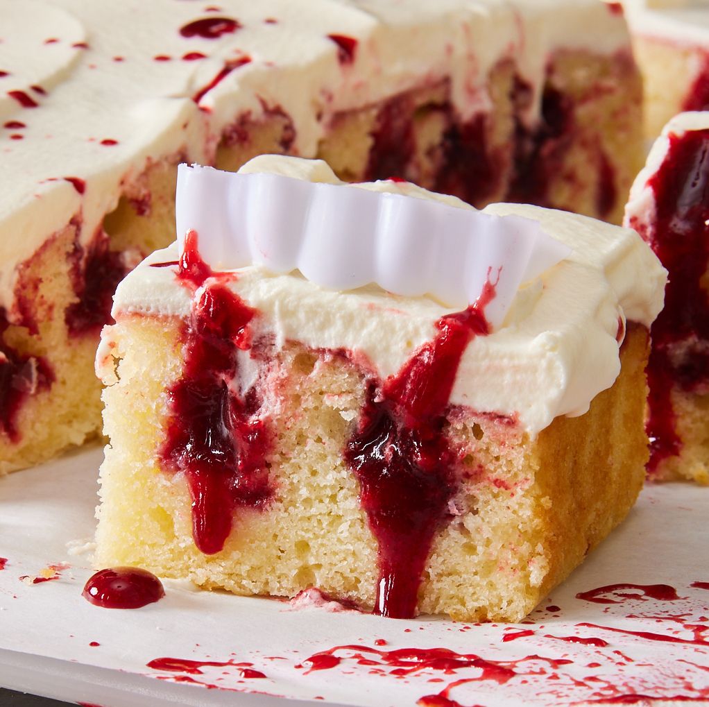 Vampire Poke Cake vampire poke cake