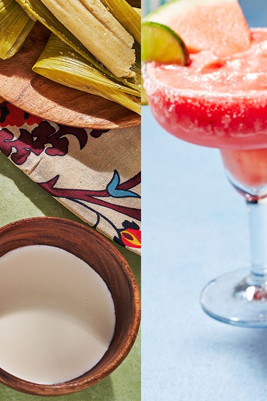 tamales and watermelon margaritas