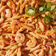 creamy chipotle shrimp pasta with jalapenos