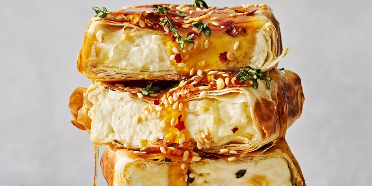 Crispy Feta Pockets crispy feta pockets drizzled with honey