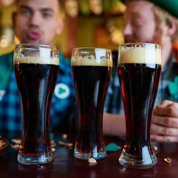 Dark beer in glasses