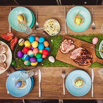 Decorated Easter Table