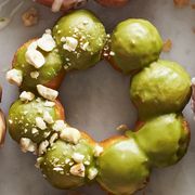 mochi pon de ring donuts in different flavors