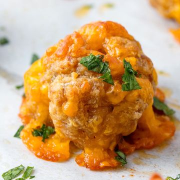 cheesy sausage balls horizontal