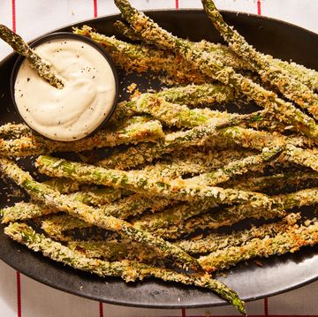 parmesan asparagus fries with dipping sauce