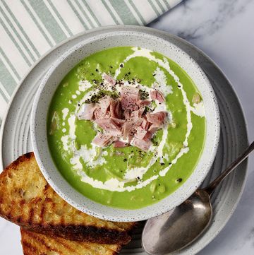 10 minute pea and ham soup