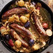 sausages and sauerkraut