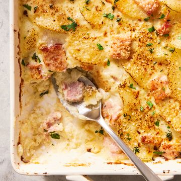 scalloped potatoes and ham