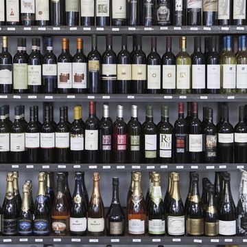 Wine bottles in wine shop wine bottles in wine shop