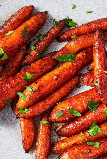 Balsamic Roasted Baby Carrots - Delish.com balsamic roasted baby carrots
